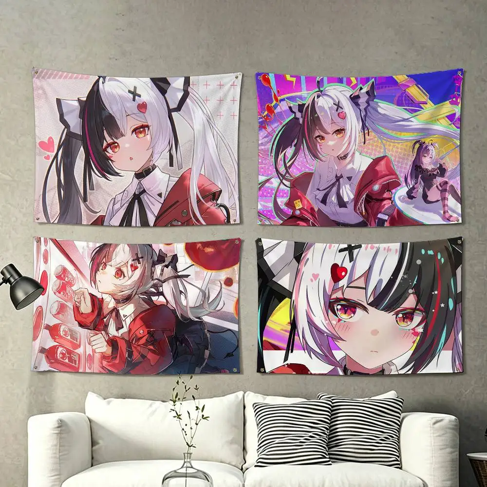 lacrimosa NTE Neverness to Everness Flags for Bedrooms Home Decor Items Outdoor Decors Garage Decoration Flaga