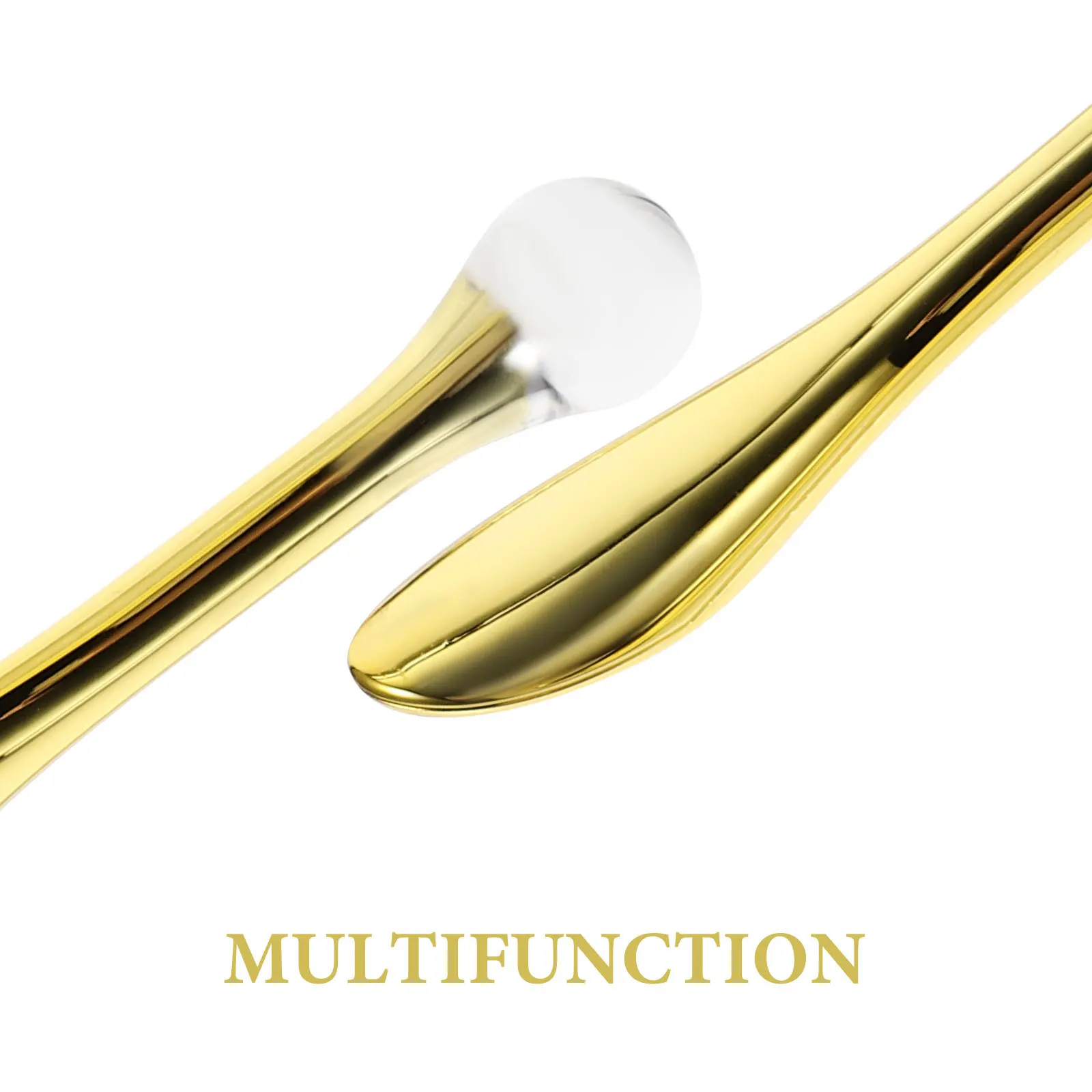 5 stks Oogcrème Lepel Zinklegering Gezichtsmassage Tool Draagbare Compacte Applicator Voor Dagelijks Gebruik Oogzorg Massage Benodigdheden