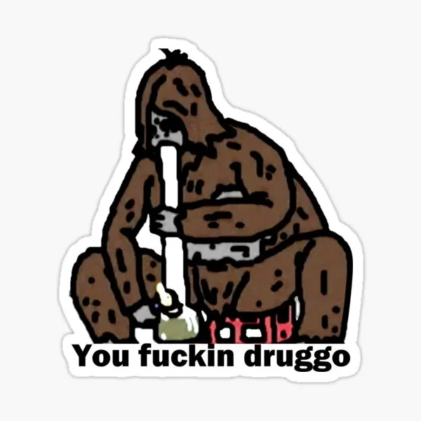 Sassy The Sasquatch ing Druggo Big L  5PCS Stickers for Luggage Kid Decor  Anime Living Room Window Stickers Room Water Bottles