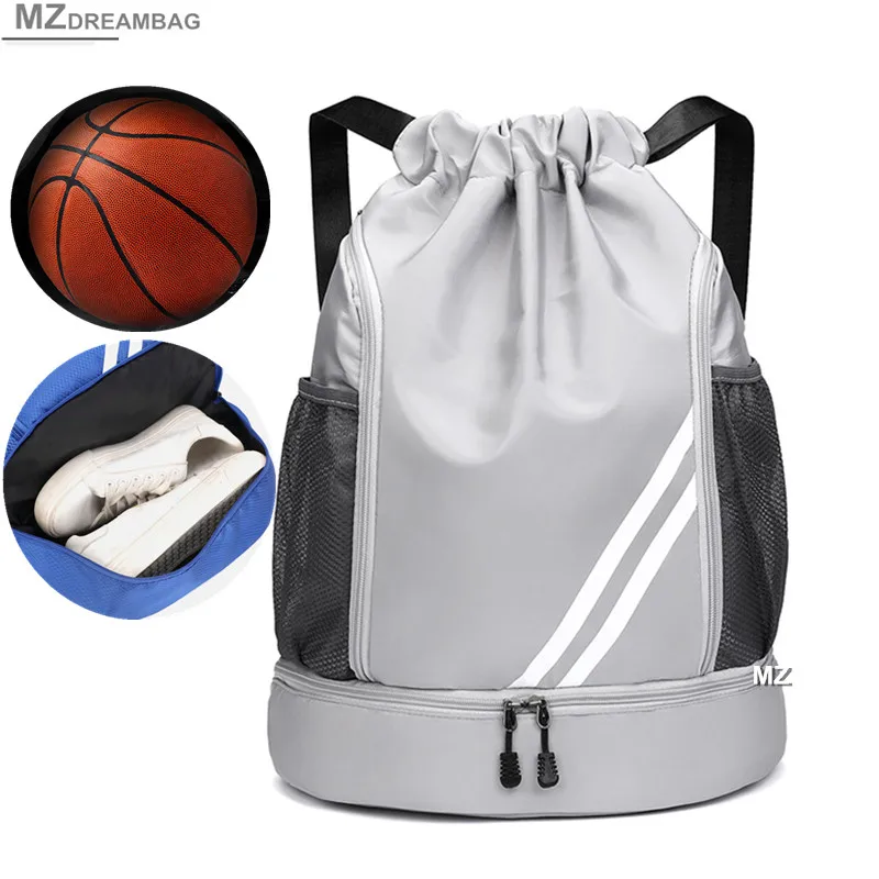 

Men's Sports Bag For Basketball Soccer Shoes Training Package Large Drawsting Luggage Handbag Women's Travel Fitness Backpack