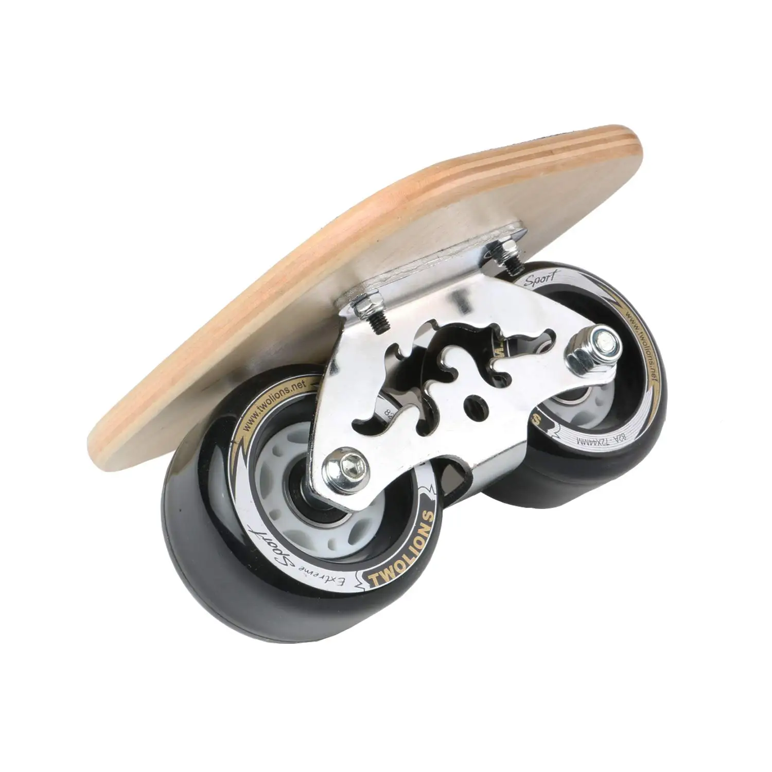 TWOLIONS Canadian Maple Freeline Skates Wooden Drift Skate Board Patines Scrub Deck FreeStyle Skates Moire Wakeboard