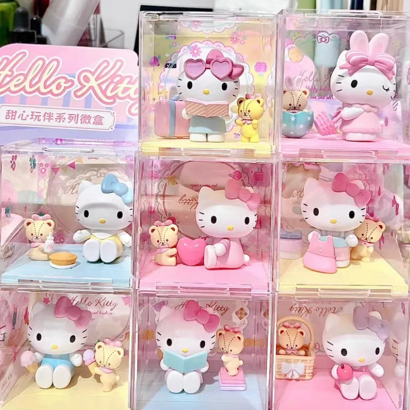 

Sanrio глухая коробка Hello Kitty милая серия Playmate украшения для комнаты Декоративные игрушки рождественские подарки на день рождения