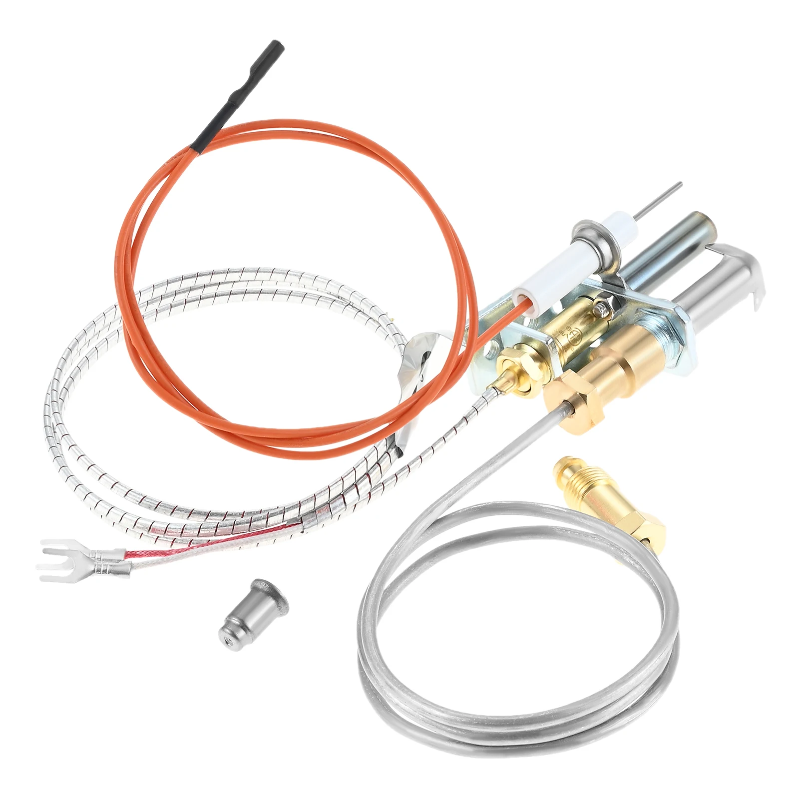 1Set NG Pilot Burner Assembly 446-512A Milivolt Thermopile Replacement Kit Fits for Old SL2000 4000 5000 6000 SRV446-512A