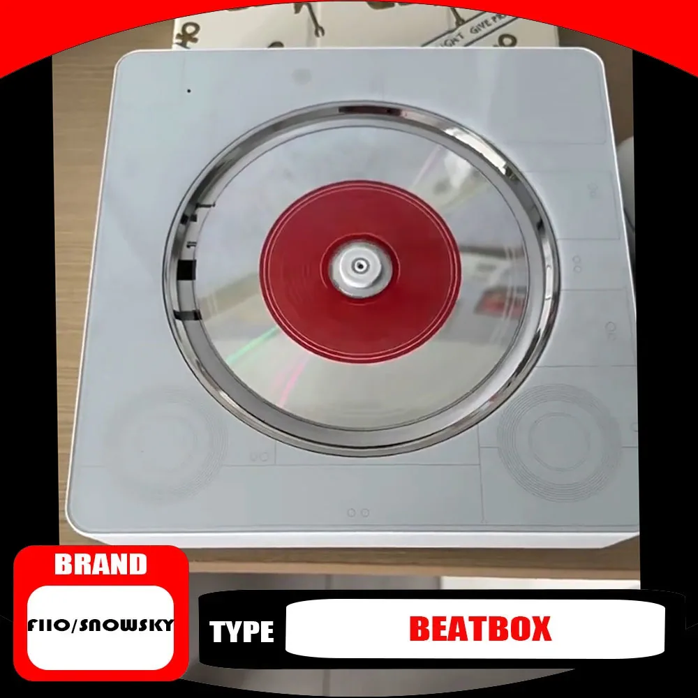 FIIO/Snowsky BEATBOX Portable CD Player with FM Radio, Bluetooth Speaker, USB Music Player, CD Ripper, Rechargeable Simple