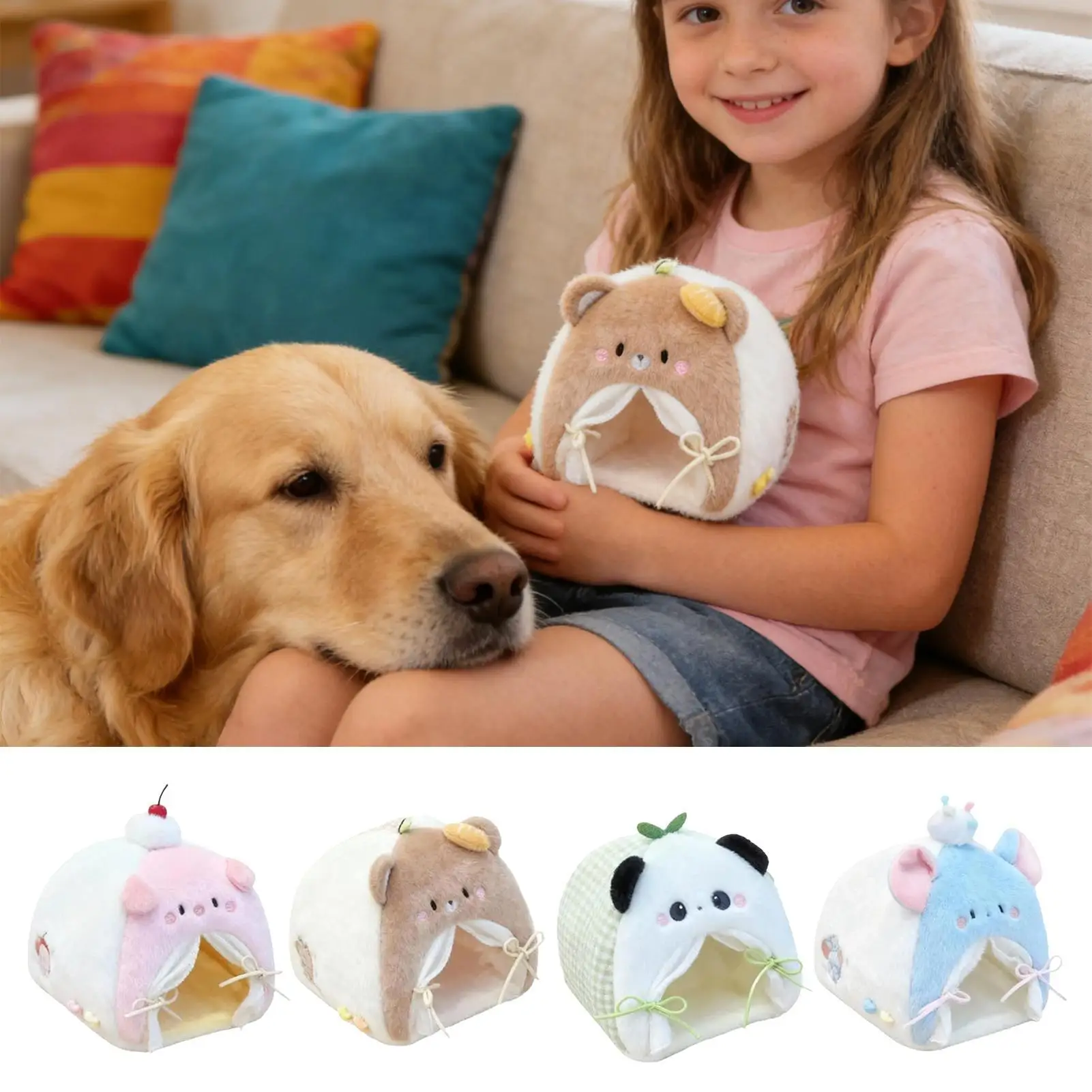 Cama de muñeca, muebles en miniatura, juego de tienda de muñecas, cama para sala de estar, juego imaginativo para el hogar, animales de peluche, exhibición de escritorio interior