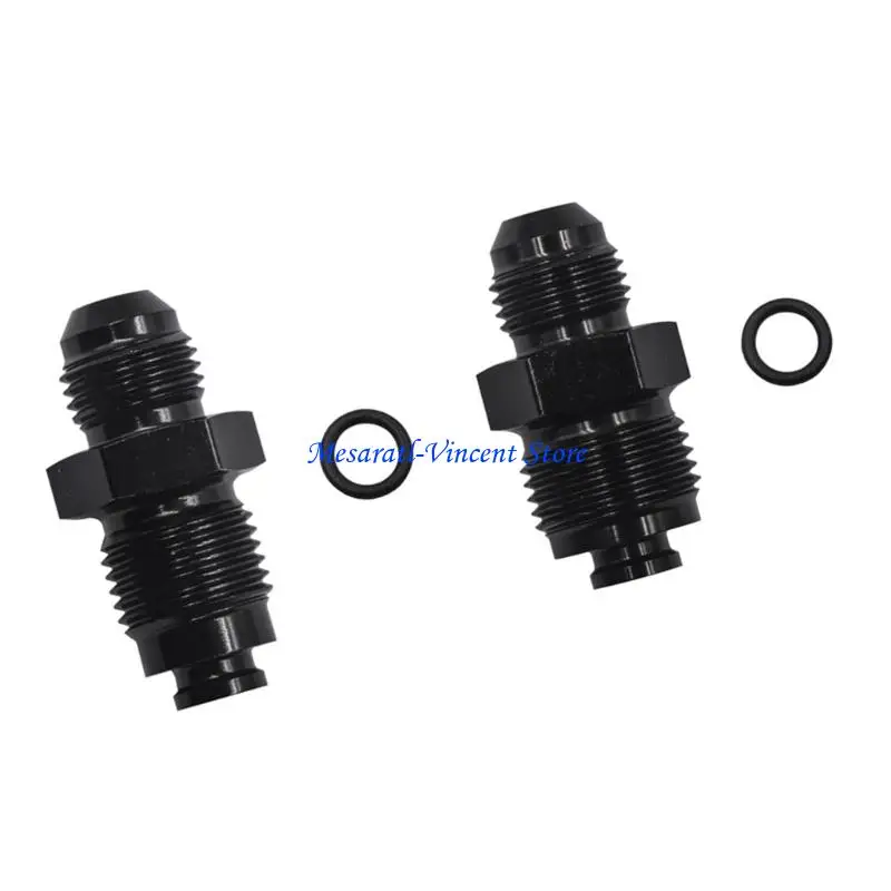 A70F 2Pcs M18x1.5 Hydraulic Power Steering Adapter Fittings Crafted from Aluminum Alloy for Motorcycle Auto Air Conditioning