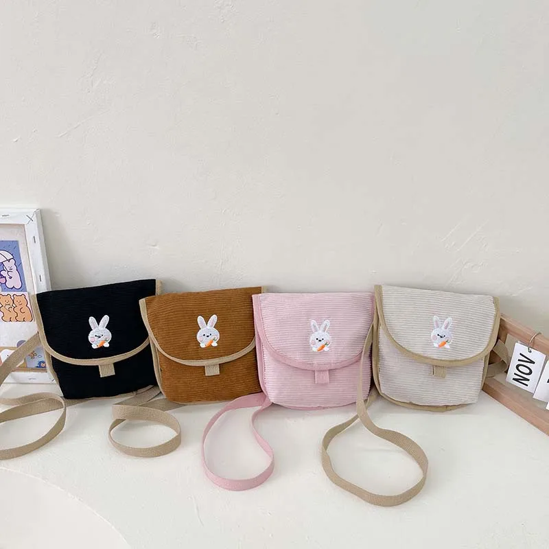 

Korean Kids Backpacks Kindergarten Children Coin Purse Cute Cartoon Bunny Girls Shoulder Bag Travel Crossbody Bag New Year Gifts