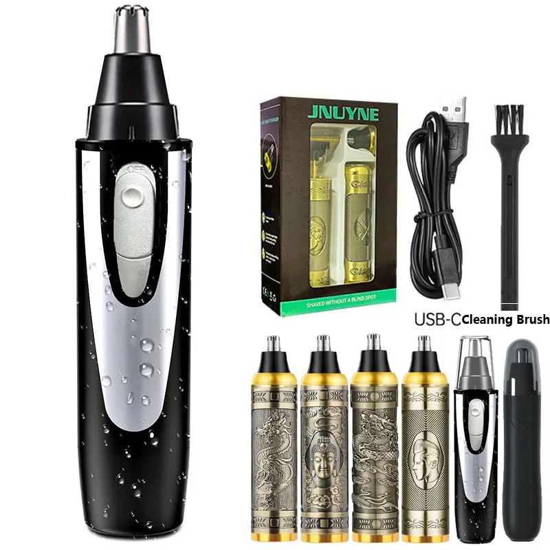 Vendita calda professionale indolore Cordless lama in acciaio inox uomo donna elettrico naso orecchio sopracciglio rimozione dei capelli epilatore macchina