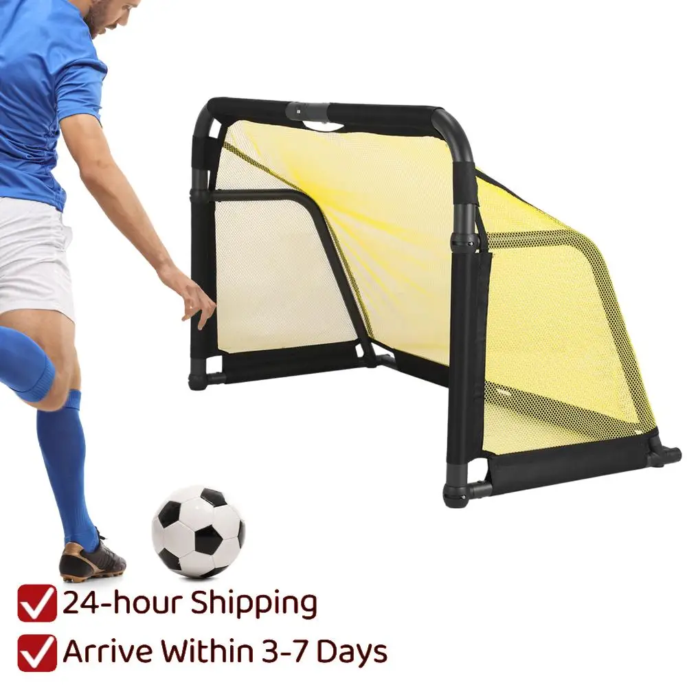 

Portable Soccer Goals for Backyard Indoor & Outdoor Reusable Freestanding Foldable Pop Up Football Nets for Kids Teens & Adults