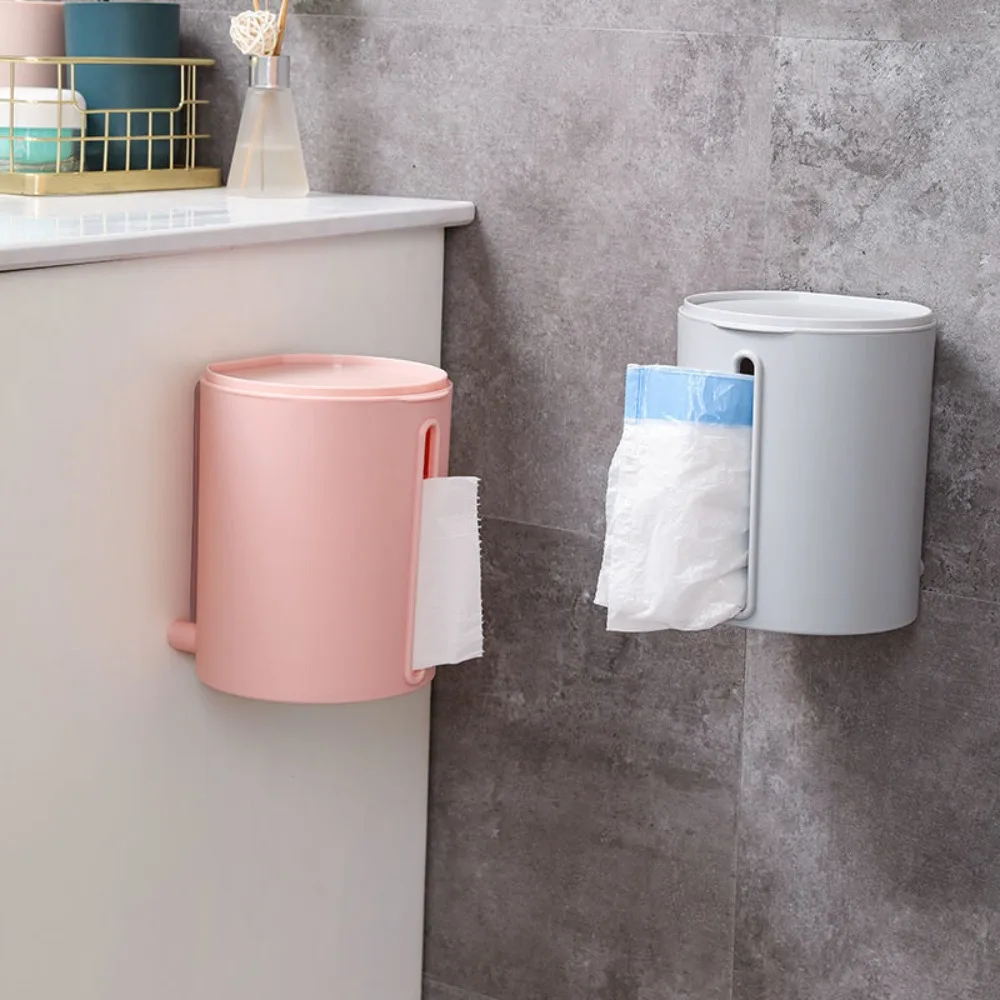 Tissue Dispenser Wall-mounted Roll Paper Box Punch-free Convenient Napkin Storage Box Plastic Anti-slip Tissue Organizer Bedroom