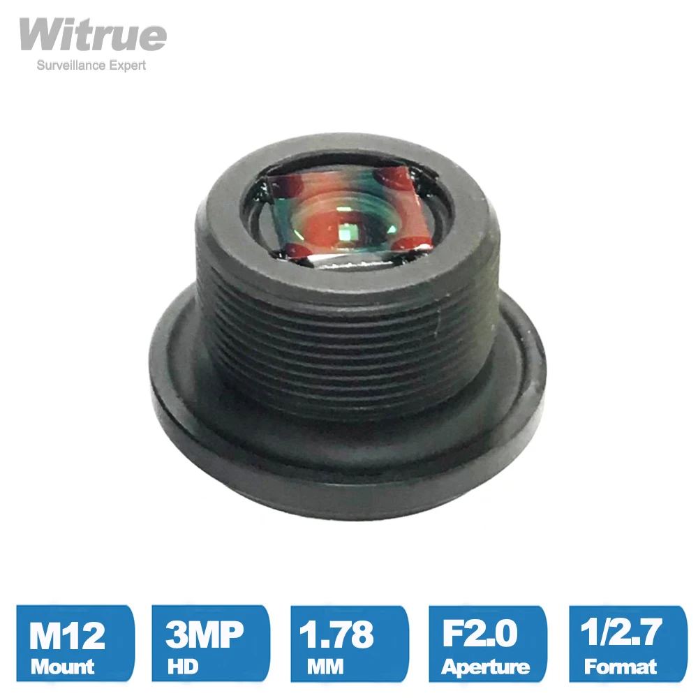 Obiektyw typu rybie oko 1.781mm HD 3 megapikselowa kamera M12 X P0.5 do montażu na 1/2.7 "F2.0 wodoodporna IP68 z 650nm filtr podczerwieni dla bezpieczeństwa kamery CCTV — zdjęcie 3