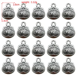 Charming Cute Gift Collect Fuzi Pendant Connector Handmade Jewelry Men And Women Lovers Bracelet Supplies DIY Alloy Accessories