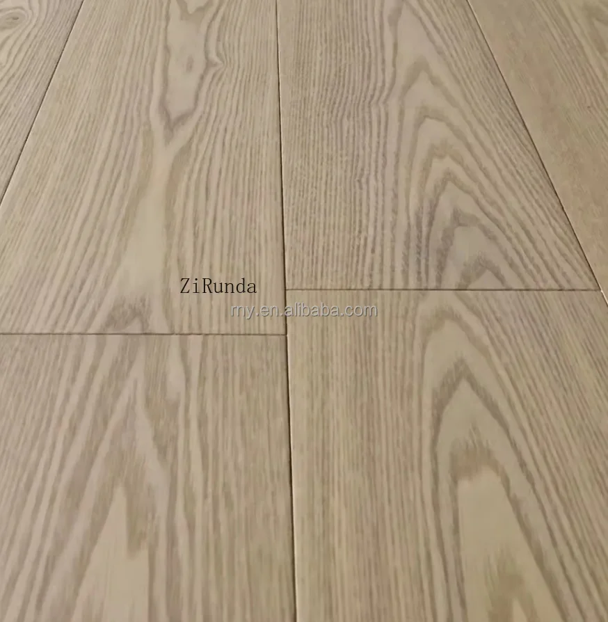 نسخة مخصصة من أرضية خشبية مركبة متعددة الطبقات ذات جودة عالية من خشب الصفصاف الرمادي #5