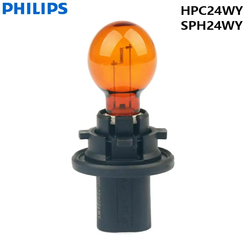 

Philips Original HiPerClick HPC24WY 12272NA Car Halogen Turn Signal Lamp 12V 24W Pu20d/6 Amber Auto Bulb SPH24WY 12272NAC1,1X