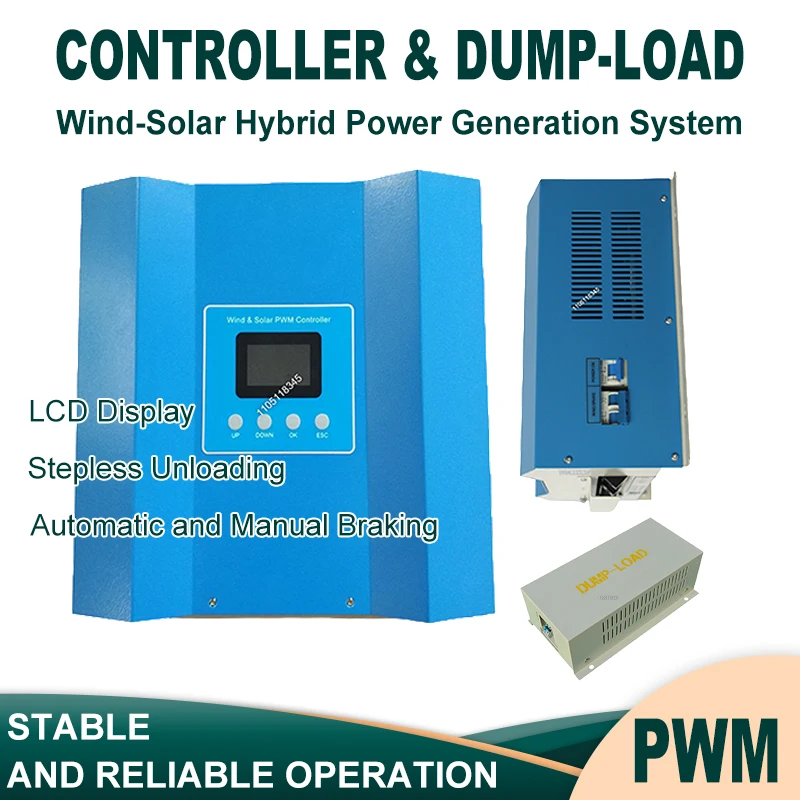 12V/24V/48V 96V 230V 380V MPPT Solar Charge Controller Hybrid Wind Solar System Charger Controller Big Power 20KW for RV Home