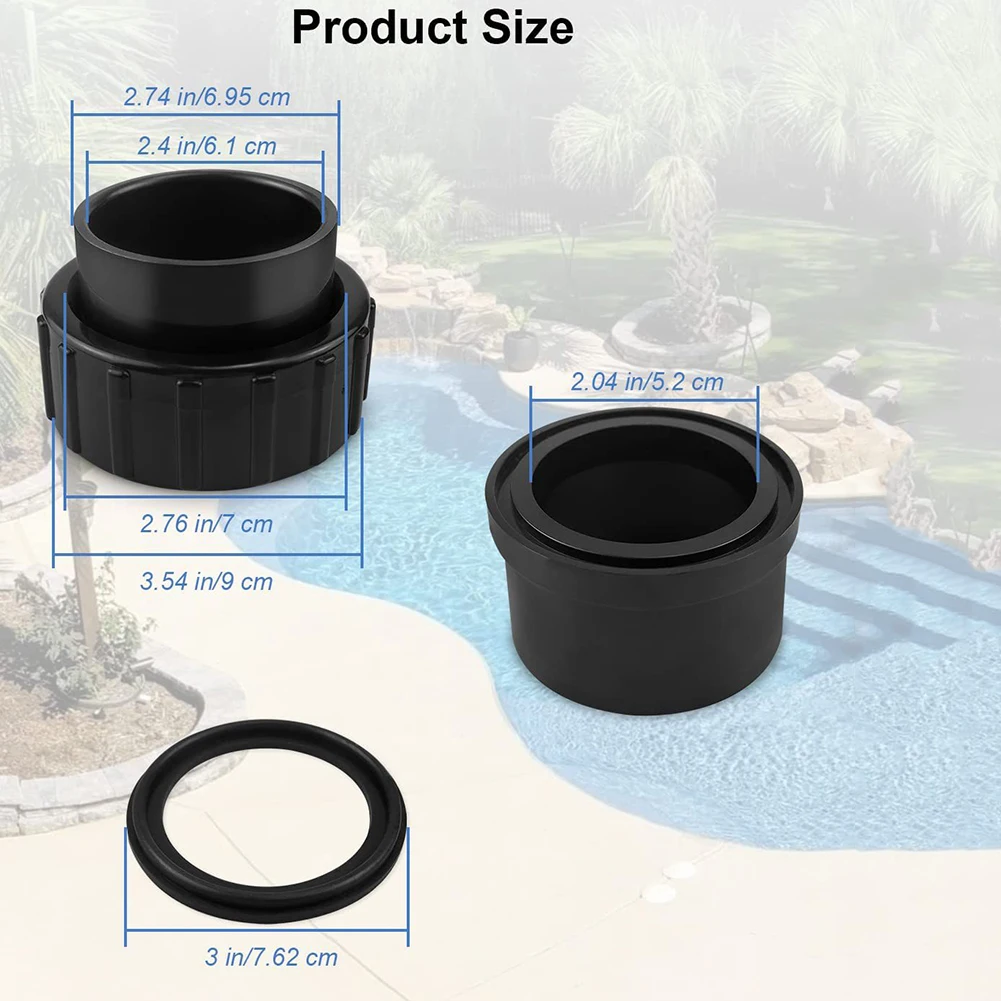 Connector Kit Union Connection Reliable Stable Convenient To Install High Precision Machining Long Lifetime Pool Pumps
