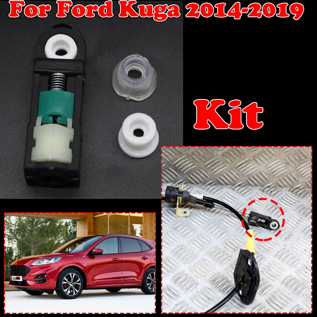 Shift Cable Bushing kit For Ford Kuga 2014-2018 2019 Connect Automatic Transmission Linkage Rod End Repair Grommet Replacement