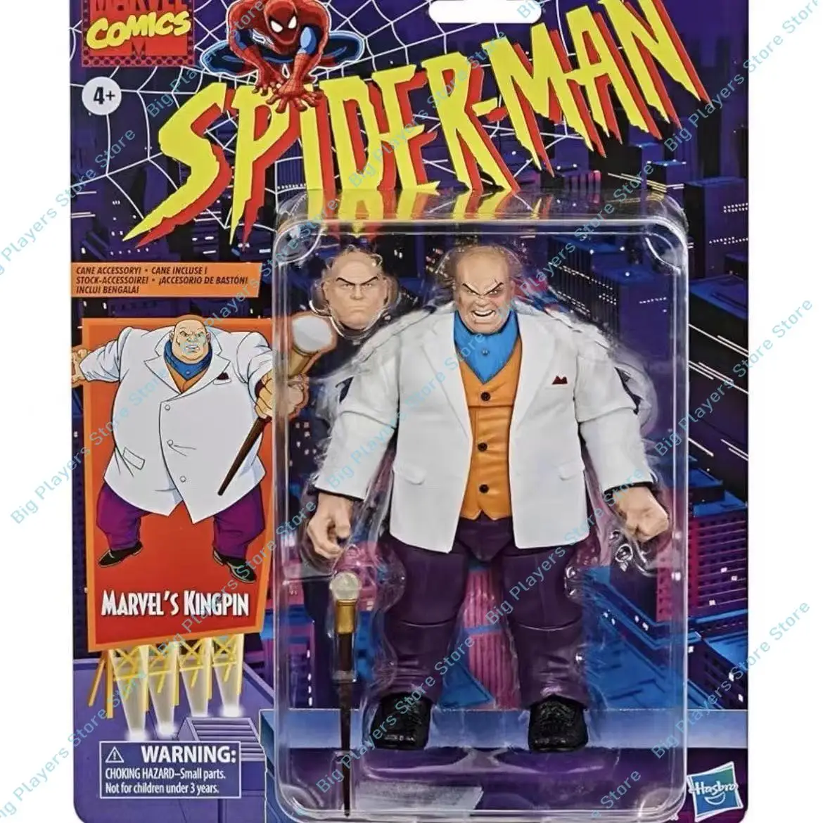 

Hasbro MarvelLegends Spider-Man Retro Hanging Card Kingpin 6-inch Action Figure