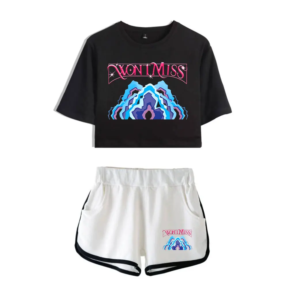 

KPop Demon Hunters Merch Fashionable Streetwear Two Piece Set Shorts+Lovely TShirt Outwear Suitable for Daily Wear