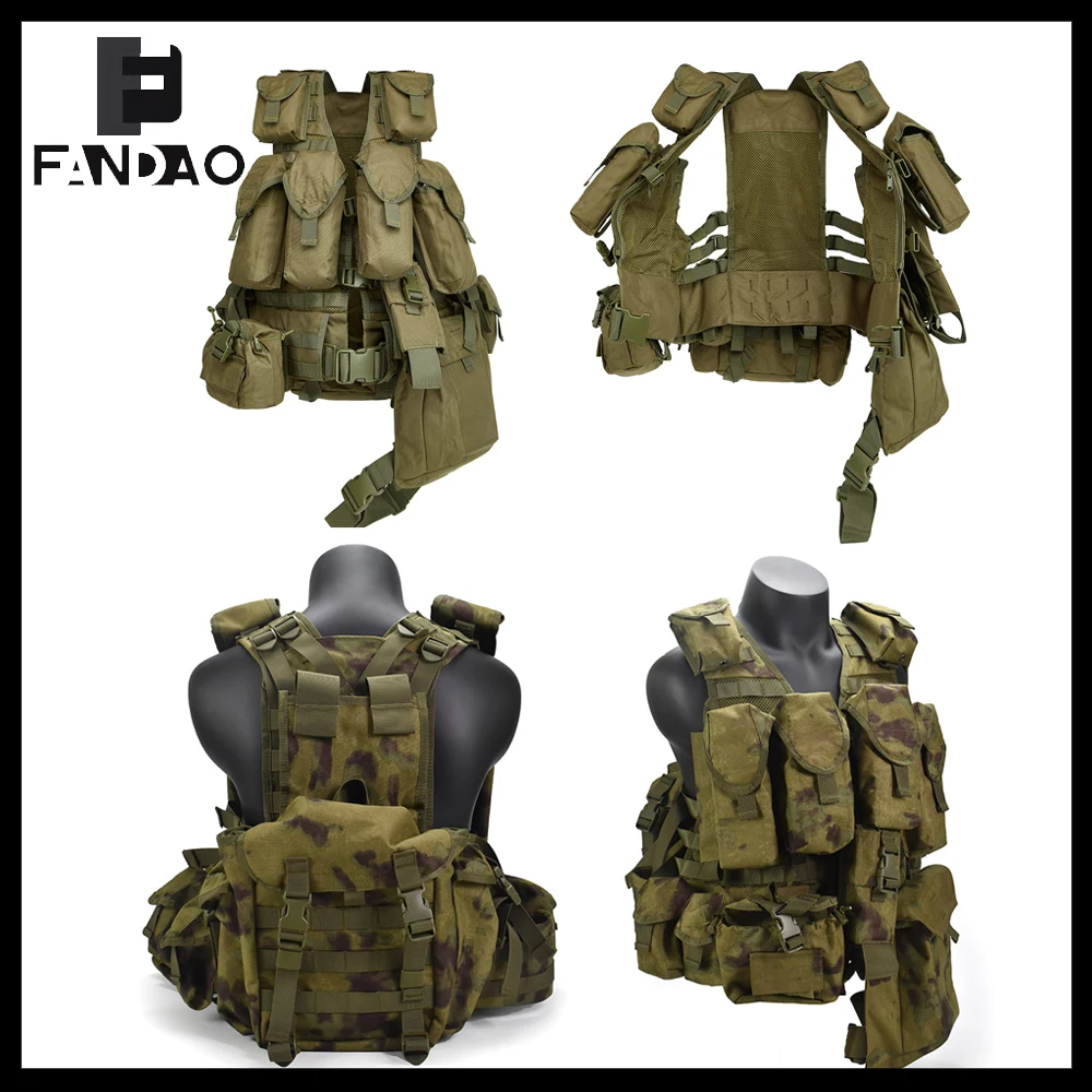 

Тактический российский жилет MOLLE 1000D, многофункциональный, регулируемый, для охоты, стрельбы и боевых игр на открытом воздухе