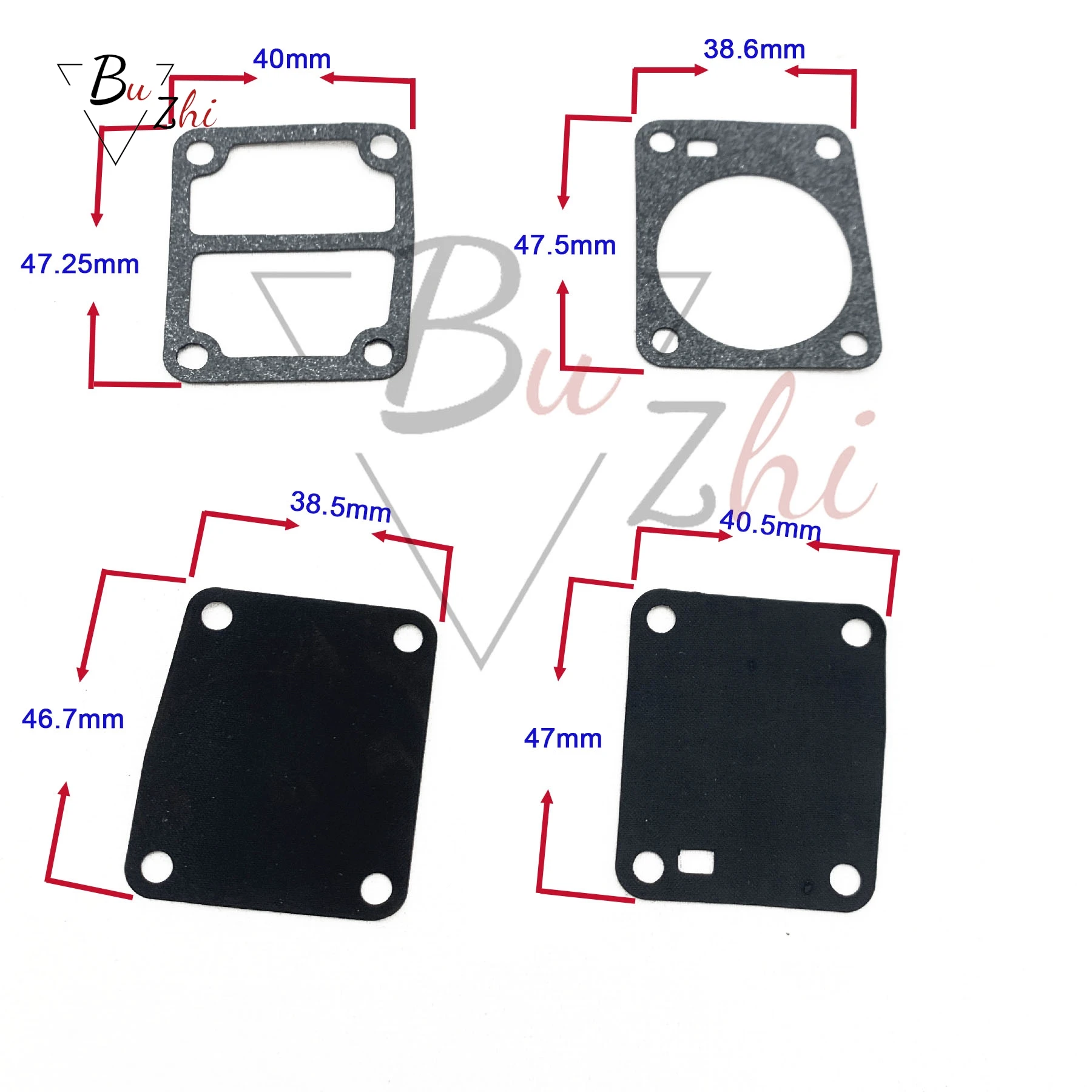 Carburetor Repair Kit Pump Cover Gasket Set for OUTBOARD 2 STROKE 369 FUEL PUMP REPAIR KIT FITS TOHATSU NISSAN 5B 8B 9.8B