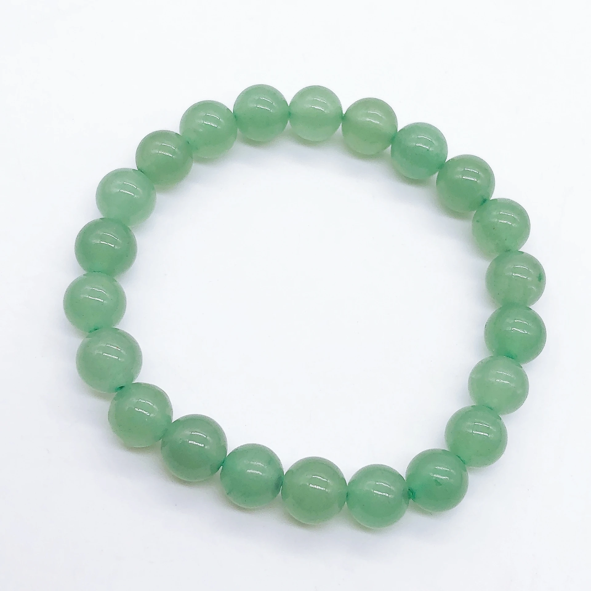 Natural Green Aventurine Beaded Bracelet Rock Crystal Stone Reiki Healing Beads Fashion Bangles Yoga Jewelry Home Decor Gift