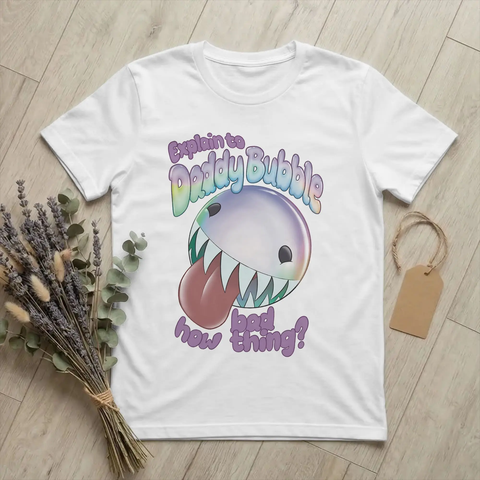 Digits' Circus Bubble Funny Quote T Shirt for Men 100% Cotton Crazy T-Shirts Crew Neck Cute Tees Short Sleeve Clothing Gift Idea