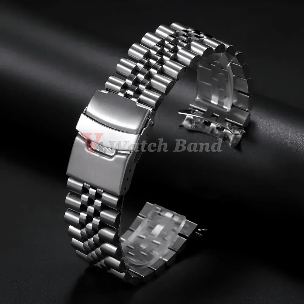 Luxuriöses Massives Edelstahl-Uhrenarmband für Seiko, Jubilee und Oyster-Armbänder 18mm 19mm 20mm 21mm 22mm Herren-Uhrenzubehör – Detail 8
