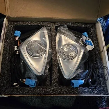 For Mercedes-benz 4d Rotating Tweeter C Glc E S-class W213 W205 W222 W223 X253 Rgb Led Luminous Car Speaker Horn Refit