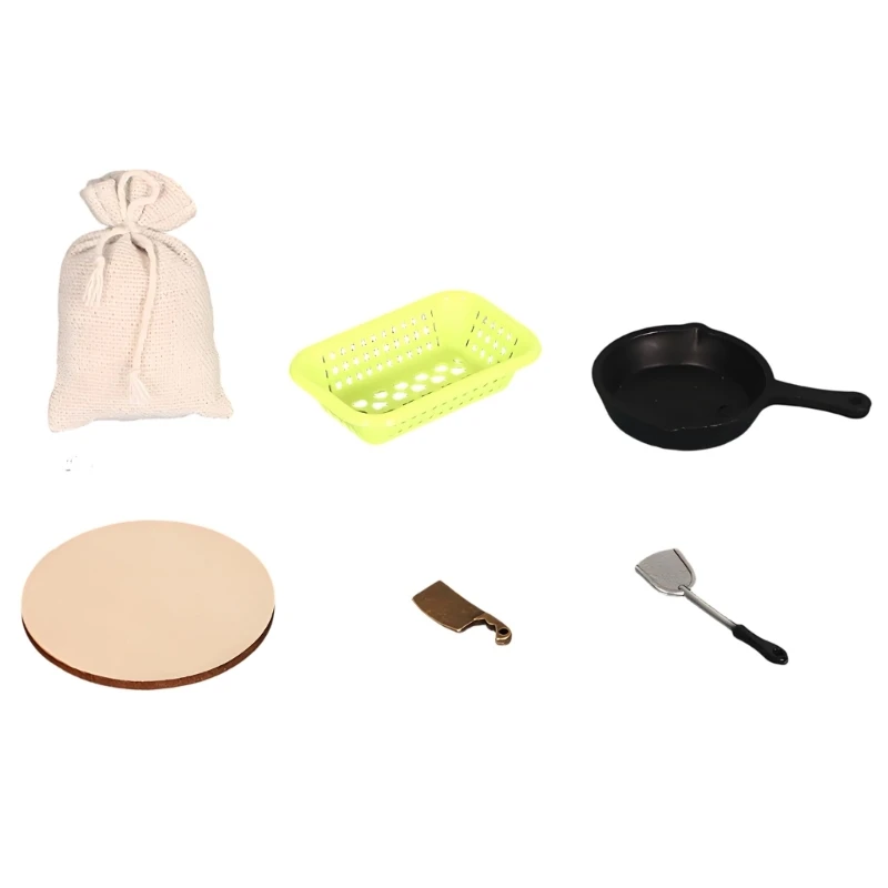 XXFE Children Pretend Play Cooking Accessories With Realistic Steak And Vegetable Play Props for Doll House Kitchen Scene