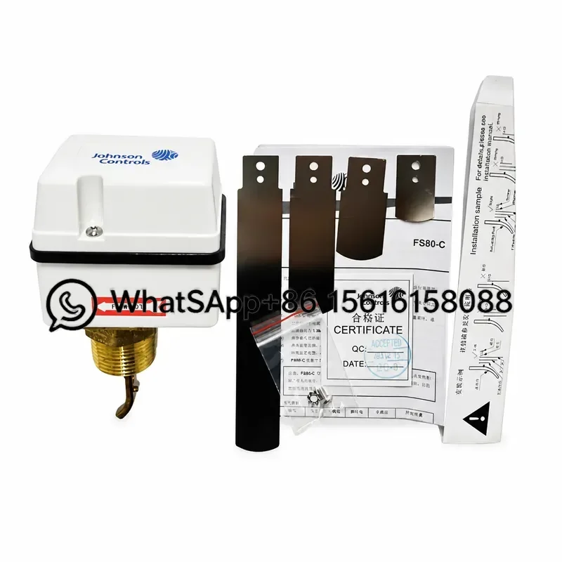 Original JOHNSON FS80-C Target Water Flow Switch DN25 Replace F61KB-11C Flow Sensor Controller for HVAC System Plumbing Parts