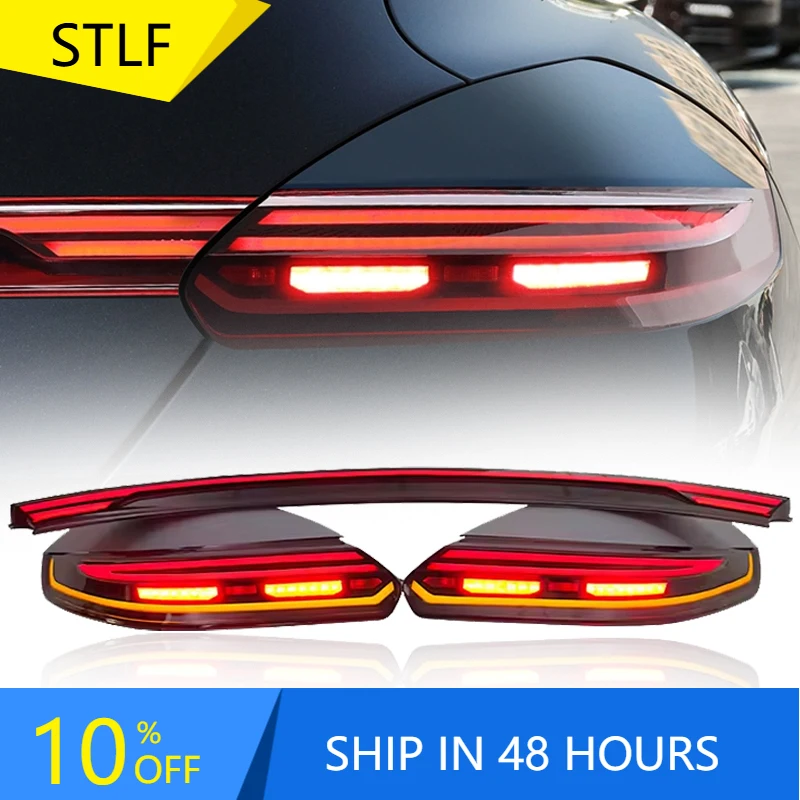 

STLFAuto Car Tail Lights for Porsches 2010-2017 Panamera 970.1 970.2 Upgrade New Style Taillight With Middle Light