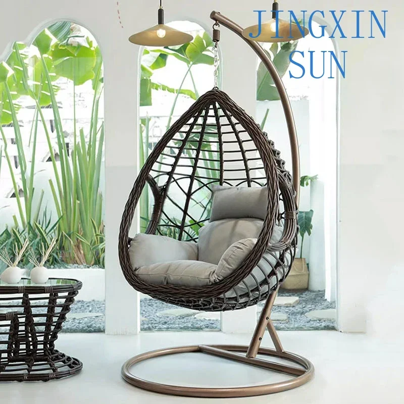 Ratton Cushion Hanging Chair Basket Macrame Balcony Designer Garden Hammock Reading Cadeiras Para Jardim Home Furniture