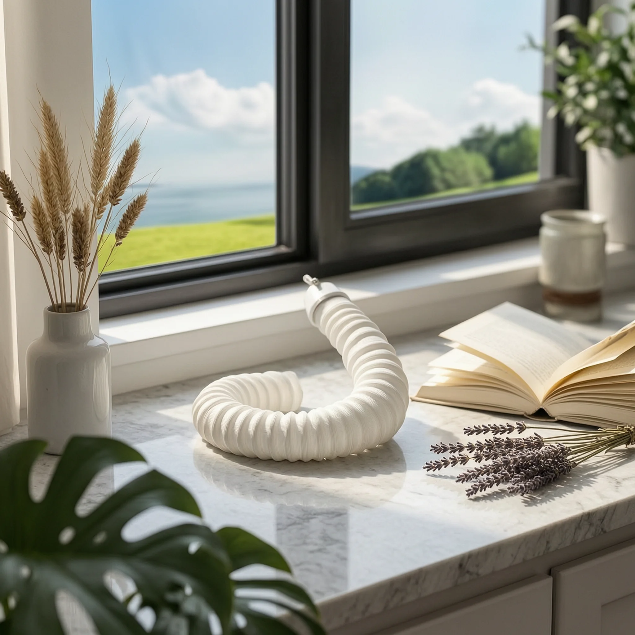 Textile Window Seal with Hose Sleeve Universal Portable Air Conditioning Window Seal Kit Baffle Soft Vertical