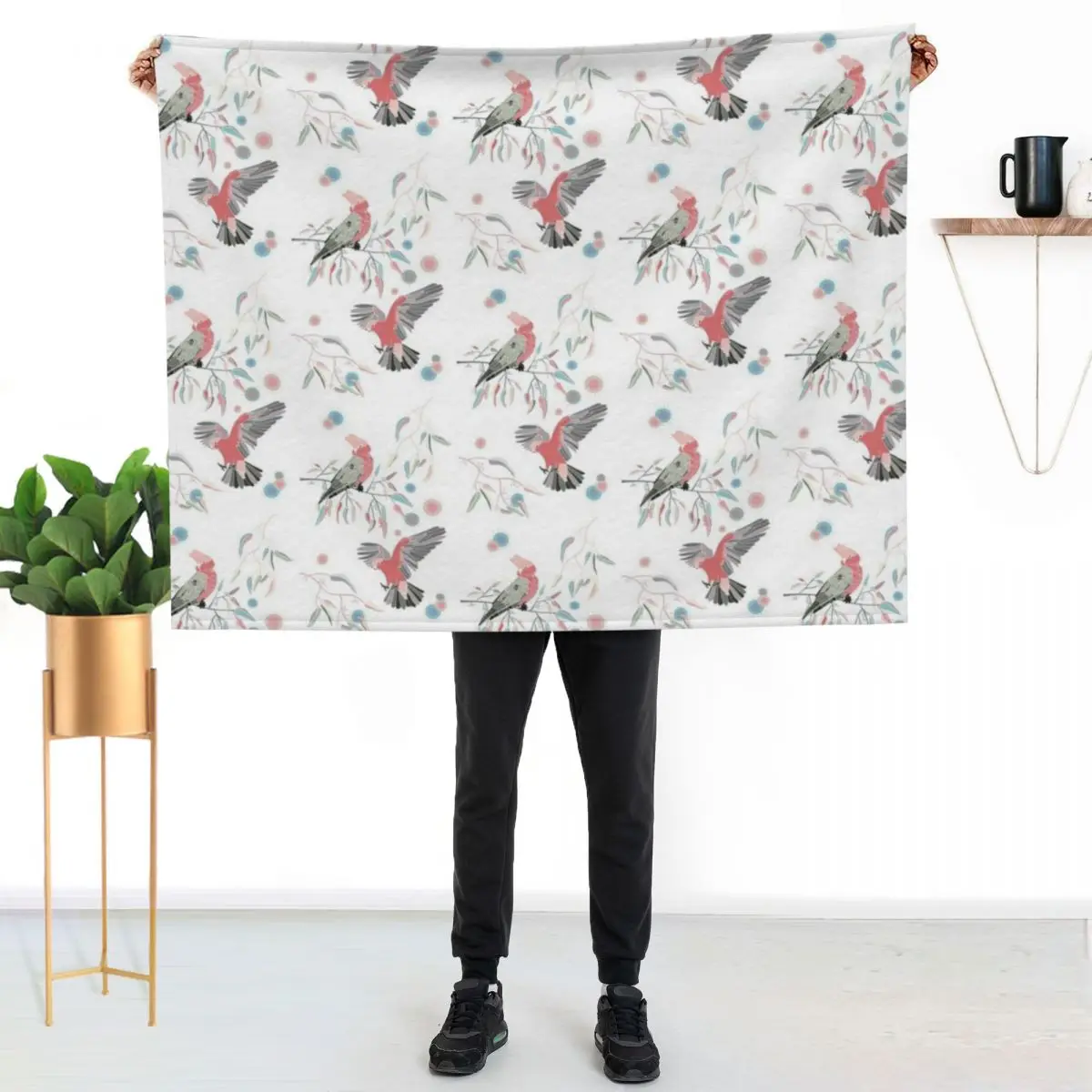 Australian Galah Cockatoos in Gum Trees Throw Blanket Single Blankets For Sofas Tourist christmas decoration Blankets