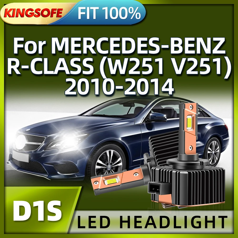 

KINGSOFE LED Headlights Bulbs D1S 130W Car Headlamp For MERCEDES-BENZ R-CLASS W251 V251 2010 2011 2012 2013 2014