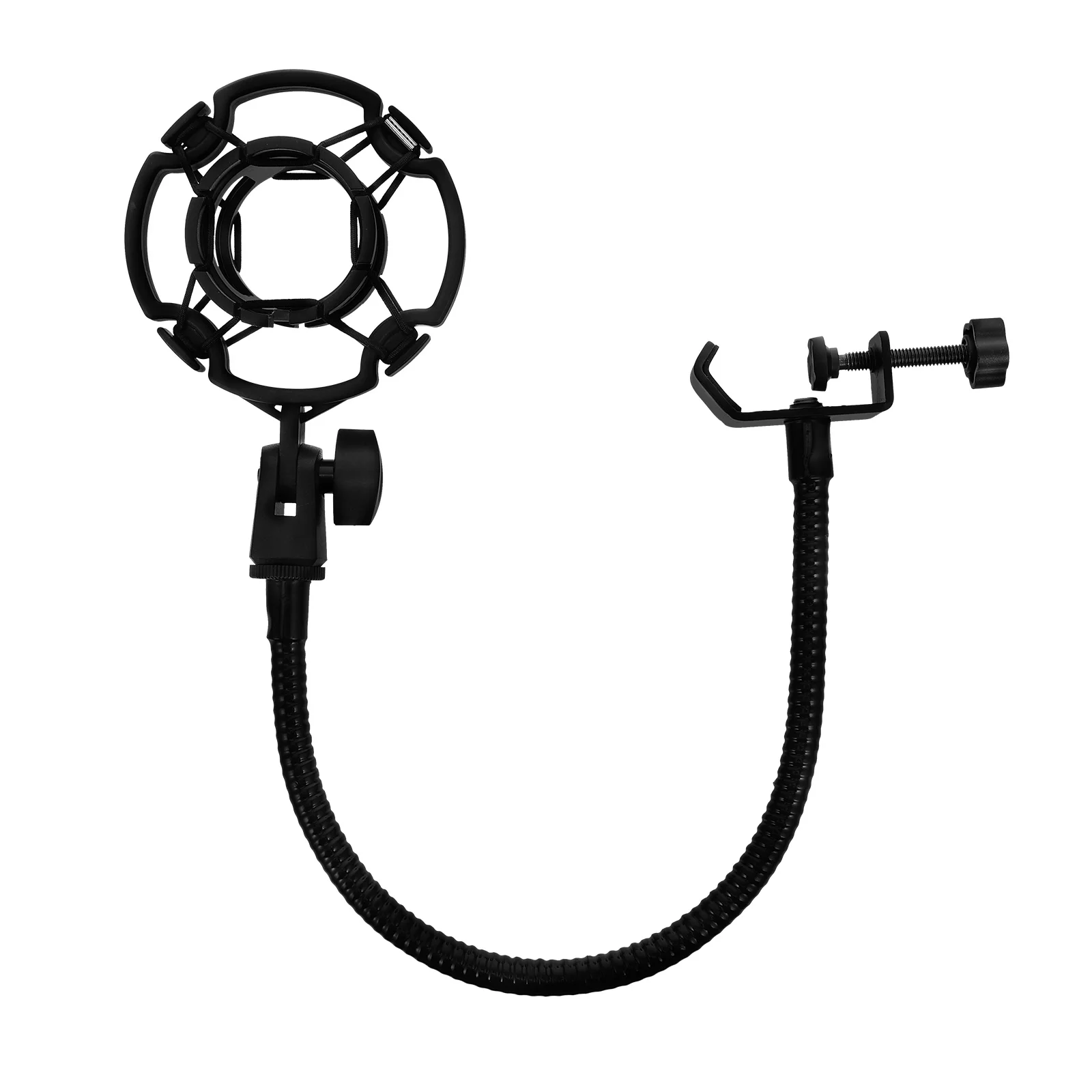 

Microphone Shockproof Bracket Anti Vibration Desk Mounted Clamp Holder Gooseneck Live Broadcast Stand Adjustable Universal
