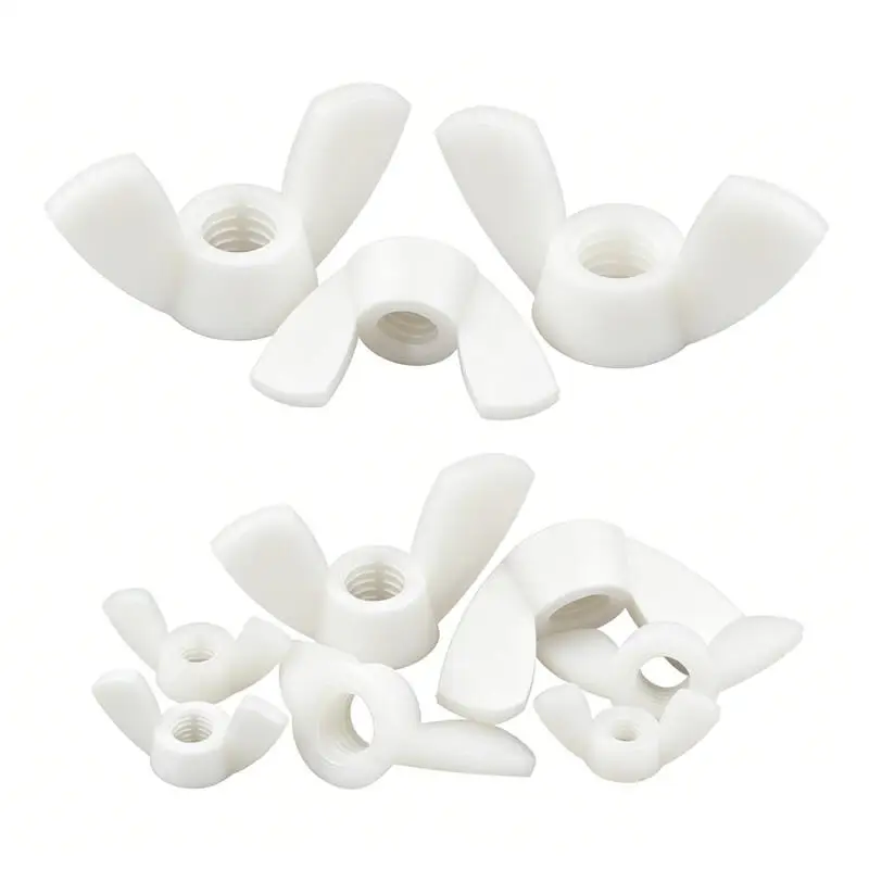 M3 M4 M5 M6 M8 M10 M12 Nylon-Flügelmutter Kunststoff-Ingot-Mutter Kunststoff-Schmetterlingsmutter Kunststoff-Kappenmutter – Detail 2
