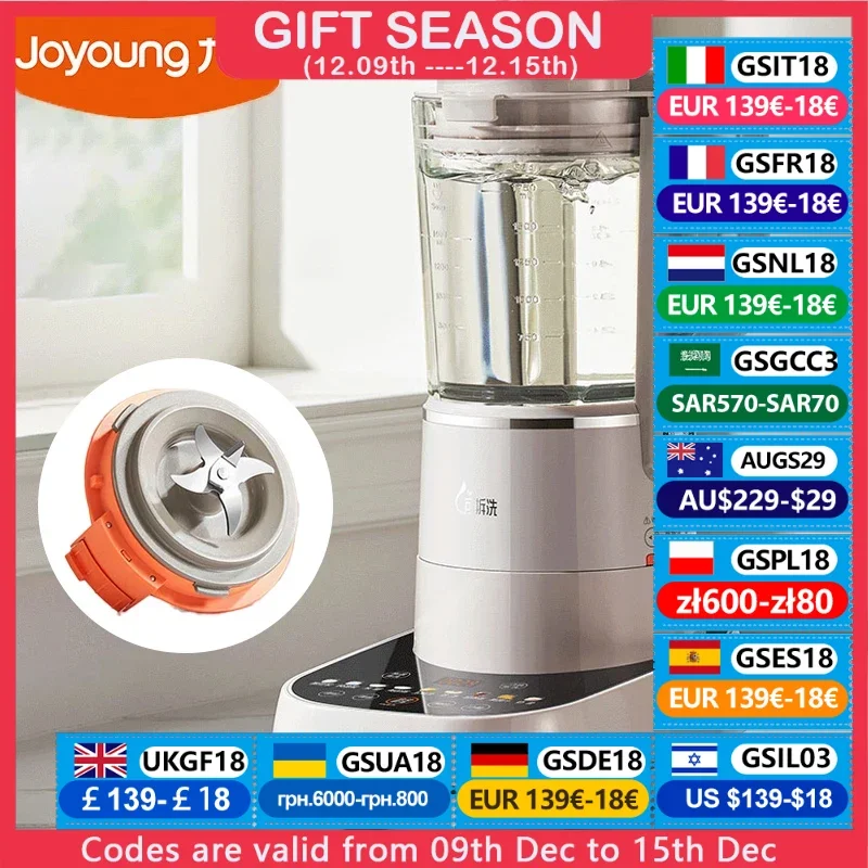 Joyoung Food Blender Mixer Light Sound Multifunction Soymilk Maker Detachable Blade Sets 35000RPM Wall-breaking Blender L18-P660