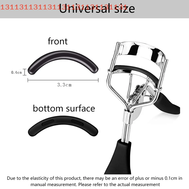 Colored Eyelashes Curler Replace Rubber 30pcs/box Black White Blue Elastic Eyelash Curler Replacement Rubber Strips Accessories