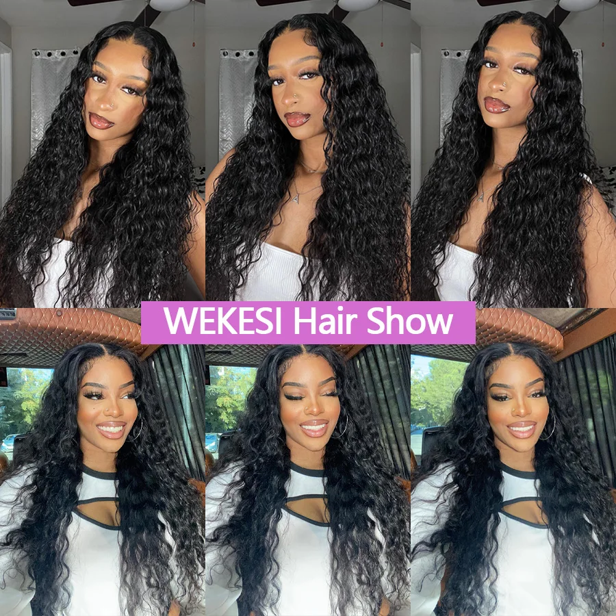 Curly Glueless Wig Human Hair Ready To Wear Pre Plucked Wigs 4X4 Lace Closure Wigs Pre Cut Lace Wigs For Women