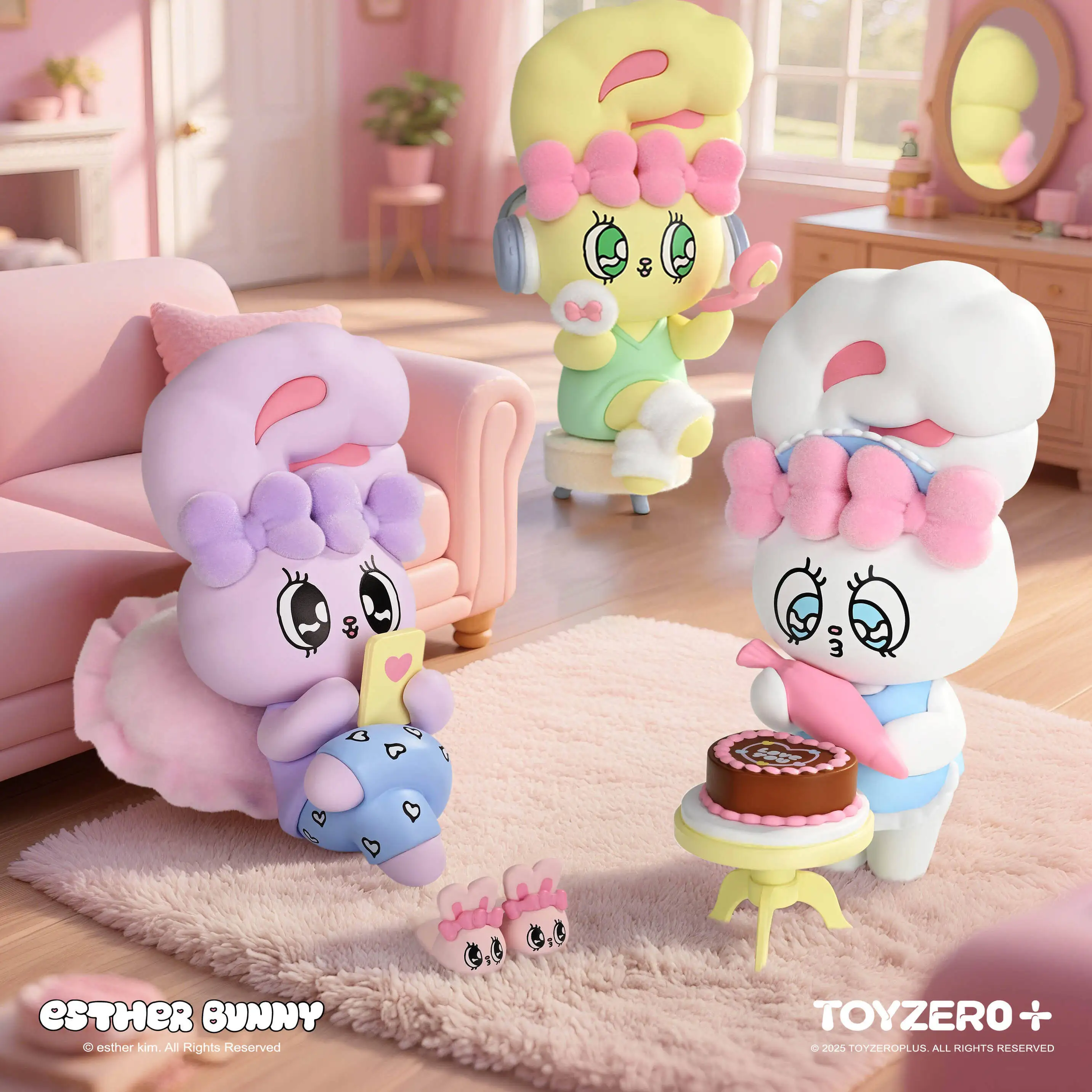 

Подлинная игрушка серии Esther Bunny My Holidayvibe, слепая коробка, мягкая милая настольная модель, фигурка, игрушка Kawaii, аниме, кукла, игрушка в подарок
