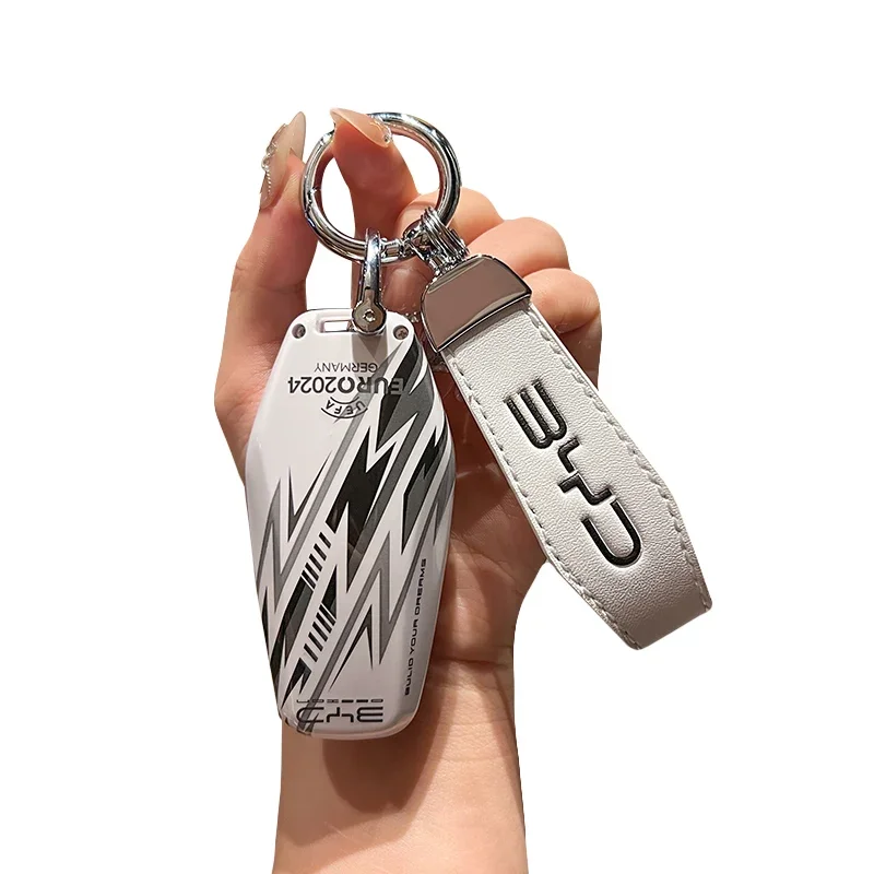 Car ABS Key Case Holder Cover Buckle For BYD Atto 3 Han EV Dolphin Durable Second Song Pro Tang Dm QIn PLUS MAX Yuan Protective