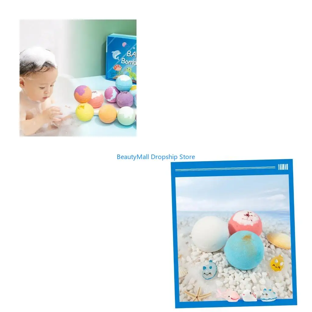 40JD Pack Of 12pcs Surprise Bath Ball With Hide Animal Toy Easter Gift For Kids Fun Color Changing Bubble Experiences