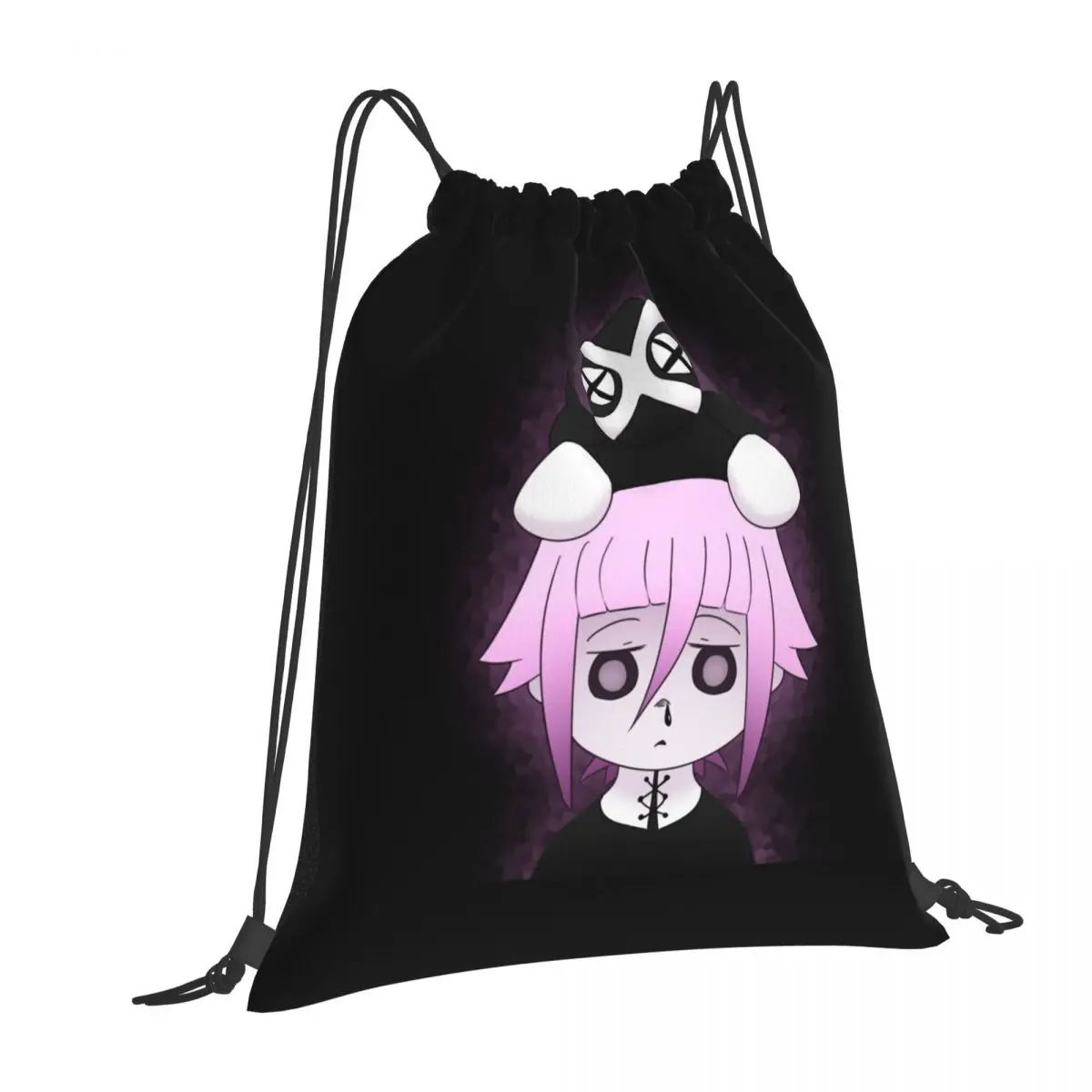 Crona And Ragnarok Soul Eater Backpacks Portable Drawstring Bags Sports Bag Book Bags for Travel School