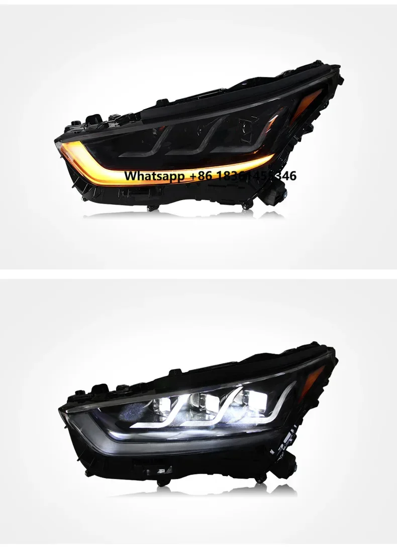 

LED Headlight assembly For Highlander Crown Kluger DRL daytime running light lamp Car accessories