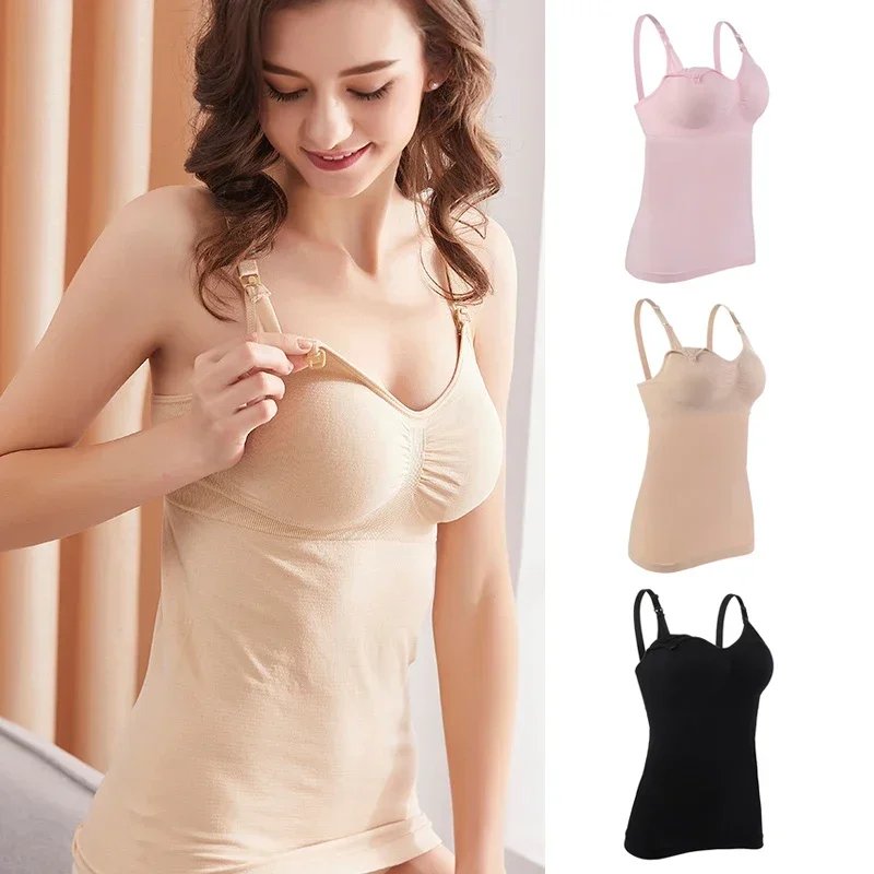 Breast-feeding vest jacket for pregnant women breast-feeding clothes postpartum general out bottoming shirt nursing bra