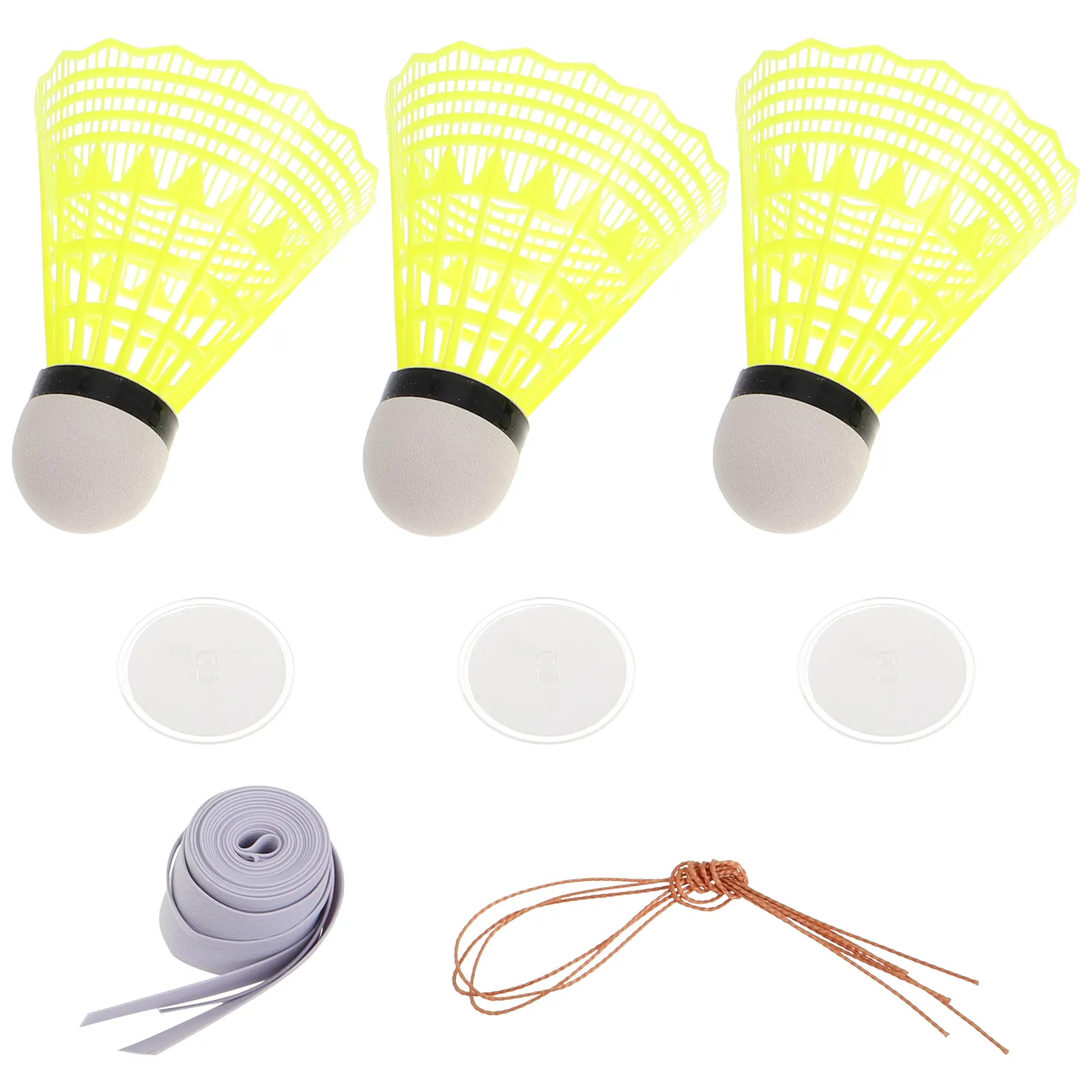 

Solo Badminton Training Device with Elastic Rebound Rope for Single Player Practice At Home Improve Power and Reaction Speed