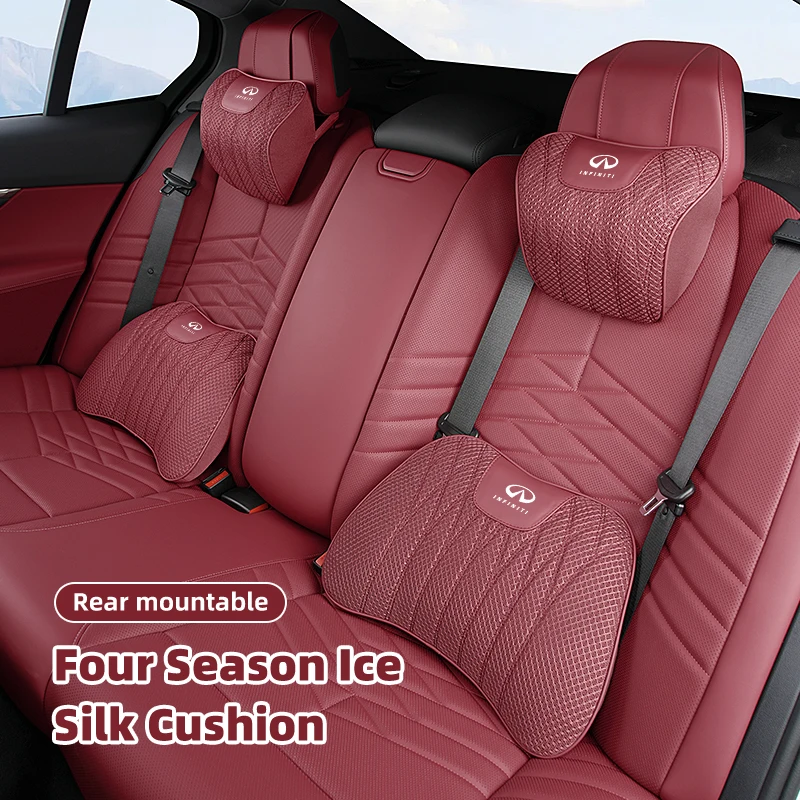 통기성 자동차 시트 쿠션, 머리 받침 요추 쿠션, 인피니티 Q50 FX35 Q30 G37 Q70 QX70 G35 Q60 QX50 QX60 QX80 QX30 JX35 G25