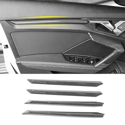 Door Panel Trim Carbon Fiber Style For Audi A3 8Y 2021 2022 Interior Moldings Cover Trims Car Accessories